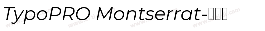 TypoPRO Montserrat字体转换